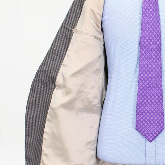 NEW Walter Morton HSM 46R Gray Solid Wool 2B Sport Coat Blazer Jacket V9… - Picture 9 of 11